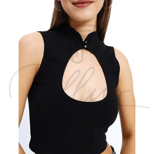 Crop top pour femme personnalisé selon votre propre design, taille plus, crop top pour femme le plus vendu - Product Image 4