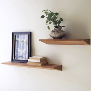 Estante Flotante de Pared de Madera de Acacia |   Diseño Minimalista |   Estantes de Madera al por Mayor - Product Image 1
