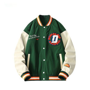 Vestes universitaires d'hiver pour hommes grandes tailles, vente en gros, broderie de logo personnalisée, 100% laine, style hip-hop, soldes - Product Image 3