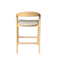 Chaise de bar en teck indonésien de qualité supérieure, tabouret de comptoir en bois massif pour îlot de cuisine, café, restaurant, exportation de meubles OEM ODM