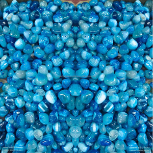 Los más vendidos, tendencia superior, alto brillo, caídas, guijarros de ónix pulido azul, piedra para decoración Interior del hogar, piedra caída a granel - Product Image 4