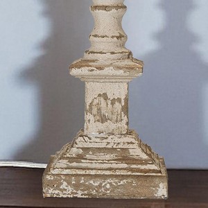 Whitewashed <b>Pine</b> <b>Table</b> Lamp Base - Coastal Farmhouse Style | Wholesale - Product Image 2