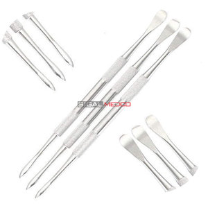 Kit d'instruments chirurgicaux dentaires à double extrémité en acier inoxydable, 3 pièces, pour hygiène buccale, comprenant un élévateur PERIOSTEAL Allen Molt P9A - Product Image 1