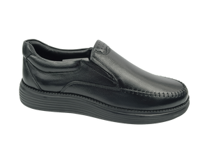 Chaussures habillées noires tendance pour hommes avec fermeture à lacets, bout rembourré, semelle intermédiaire en EVA et semelle extérieure en caoutchouc, toutes saisons, pour la marche - Product Image 1