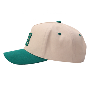 Casquette personnalisée brodée en 3D à deux tons pour hommes, casquette de baseball à visière contrastée, vente en gros OEM BD - Product Image 1