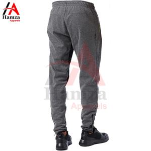 Pantalon de jogging décontracté pour hommes en gris noir léger 250 GSM tissu ceinture élastique fermeture - Product Image 5