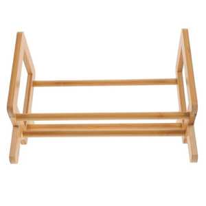 Étagère industrielle en bois à 6 niveaux en forme de S, style zigzag, pour la maison et le bureau, étagère de rangement décorative rustique, séparateur de pièce - Product Image 3