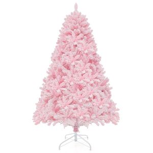 Albero di Natale Artificiale Innevato da 1,8 m con 350 Luci LED, Decorazioni Natalizie con Rami Pieghevoli - Product Image 2