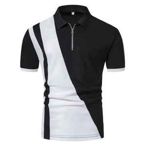 High Quality Men's Polo Shirt Comfortable Cotton Blend Smart Casual Short Sleeve Everyday Clothing OEM Supplier - Product Image 3