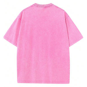 เสื้อยืดโอเวอร์ไซส์สไตล์วินเทจสำหรับผู้ชายและผู้หญิง ล้างสีแบบแอซิด ทรงไหล่ตก ผลิตตามสั่ง สำหรับการจำหน่ายปลีก - Product Image 2