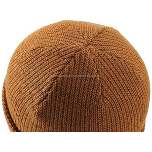 2024 hiver en gros haute qualité unisexe bonnet casquettes 100% coton Logo personnalisé impression poids léger différentes couleurs meilleure conception - Product Image 4