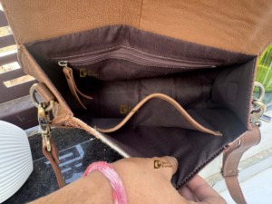 Bolso de Mano de Cuero Vacuno Estilo Occidental, Tallado a Mano, Tamaño Pequeño, Tipo Bandolera, Estilo Bohemio, Hecho a Mano, Multiusos - Product Image 6