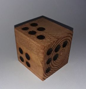 Juego de Dados de Madera Personalizado, Cubos de Puntos Digitales de 9 cm, Dados Gigantes de Madera para Jardín con Bolsa de Lona para Transportar - Product Image 4