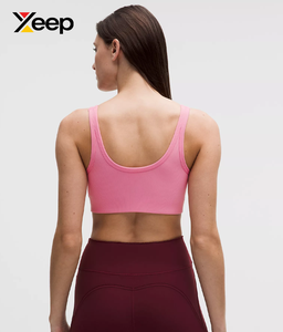 เสื้อชั้นในกีฬาโยคะคุณภาพสูงสำหรับผู้หญิง XEEP รุ่น XC-SB-178 แบบเรียบง่าย ระบายอากาศได้ดี สายปรับได้ แผ่นรองถอดออกได้ รองรับได้ดีเยี่ยม แห้งเร็ว - Product Image 2