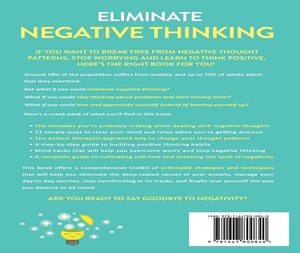 Eliminate the negative <b>thinking</b> By Derick Howell English Paperback Book Positive <b>Thinking</b> and Motivation Book - Product Image 3
