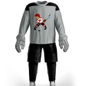 Conjunto de Uniforme de Hockey sobre Hielo con Tela Avanzada y Opciones de Impresión Personalizadas 280g - Product Image 4