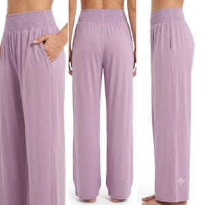 Pantalones de Pierna Ancha de Pana Premium para Mujer, 100% Algodón Ecológico, Cintura Alta, Corte Entallado, Ajuste Regular, Ropa de Trabajo de Oficina - Product Image 3