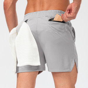 Shorts de sport noirs légers, respirants, à séchage rapide, vêtements de sport d'entraînement athlétique, confortables, durables, vêtements de sport pour hommes - Product Image 4
