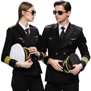 Uniformes de pilote, uniformes d'aviation, uniformes de pilotes et de personnel de bord, vêtements de travail pour hommes, vêtements de sécurité - Product Image 4