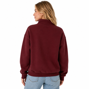 Sudadera con Cierre de Cremallera y Estampado de Cuadros, Personalizada con Bordado de Letras Griegas - Product Image 3