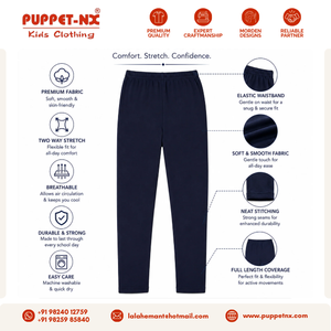 Collants d'uniforme scolaire pleine longueur pour filles, qualité supérieure, bleu marine, taille élastique, fournisseur en gros - Product Image 5