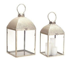New Magnificent Floor & Home Decorative Centerpiece Stylish Metal & Glass <b>Lantern</b> for Home Decoration In <b>Silver</b> Finished - Product Image 5