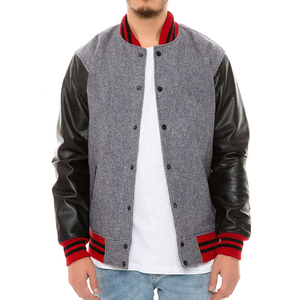 Custom Logo High Quality Men Chenille Embroidery <b>Varsity</b> <b>Jacket</b> Chain Patch Letterman <b>Jacket</b> Bomber <b>Vintage</b> Baseball <b>Jackets</b> - Product Image 1