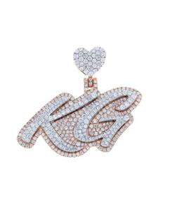 Colgante de Moissanita con Corte Brillante, en Tono Dorado y Estilo Plateado, Joyería Fina para Ocasiones Especiales - Product Image 1