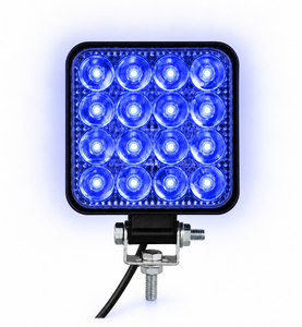 ZHENGYUE 48W 4 pouces carré, éclairage de travail LED, 16 LED, 12-30V, 6000K blanc, 420/430/440nm violet, pour camion, tracteur, bateau, route, garantie 12 mois - Product Image 2