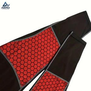 Conjunto Deportivo de Compresión para Hombre, Camiseta de Manga Larga Negra y Roja con Leggings, Ropa de Gimnasio que Absorbe la Humedad - Product Image 5