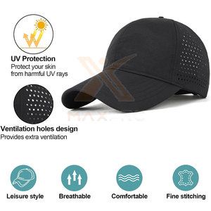 Gorra de béisbol de último diseño en color negro a precio económico, la más vendida, con bajo MOQ para adultos. - Product Image 2