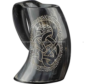 Jarra Vikinga para Beber Cerveza o Vino con Diseño Simple de Thor para el Hogar u Hotel, Jarra Decorativa de Alta Calidad de Fábrica - Product Image 3