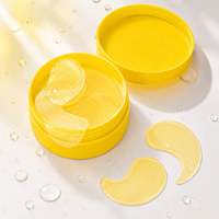 Patchs de masque hydrogel pour les yeux en or 24 carats avec glutathion, niacinamide et logo personnalisé - Hydratant