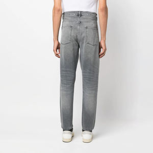 Pantalon en jean vintage délavé sur mesure pour homme, coupe droite évasée, effet usé, ample et surdimensionné à jambe large - Product Image 5