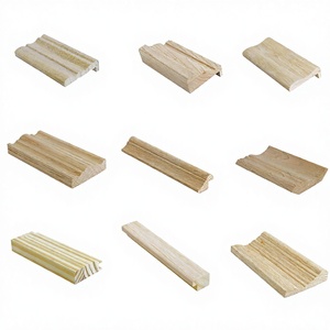 Custom Solid Wood Baseboard Crown Molding Modern Trim Profiles Eco Friendly Wood Moulding for Interior Wall <b>Ceiling</b> Decoration - Product Image 2