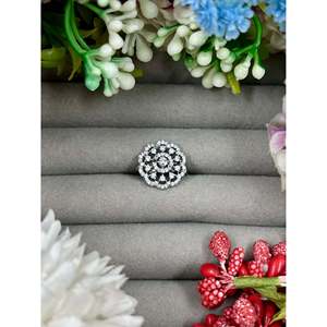 <b>Indian</b> Ethnic Isley American Diamond Casual <b>Ring</b> - Product Image 1