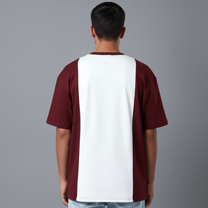 Camiseta de Alta Calidad para Hombre, Estilo Hip Hop, 100% Algodón Ecológico, con Logotipo Personalizado Serigrafiado, Corte Holgado - Product Image 2