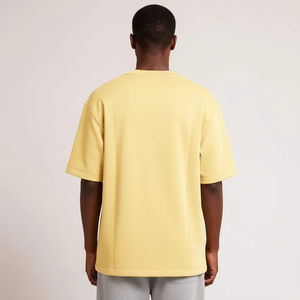 T-shirts Boxy Homme 100% Coton Bio Tricoté Écologique à Épaules Tombantes, Personnalisables avec Logo, Vente en Gros, Impression Sérigraphique de Haute Qualité - Product Image 6