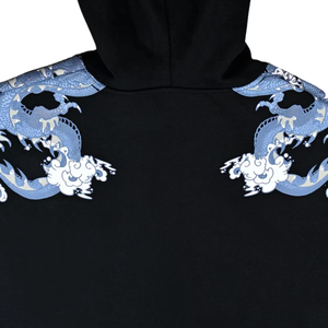 Ensemble survêtement Dragon : sweat à capuche et pantalon de jogging en molleton de coton, style streetwear décontracté, tenue de sport hiver, vente en gros - Product Image 2