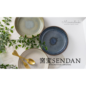 Assiette en céramique Mino cuite au four - Design Wabi-Sabi durable fabriqué au Japon pour les hôtels - Product Image 5
