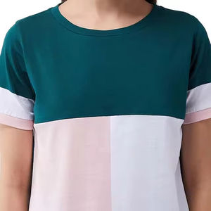 Conjunto de Verano para Mujer, Estilo Urbano Informal, Corte Regular, 100% Poliéster, Transpirable, Camiseta y Pantalones Cortos Lisos, al Mejor Precio - Product Image 4