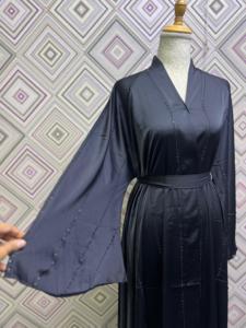 Wholesale Vintage Umbrella Abaya Polyester Handmade Sequined Maxi Full Flare Evening Party <b>Dress</b> V Neck Long Sleeve Anti-Pilling - Product Image 6