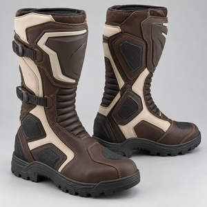 Botas Largas para Motocicleta, Calzado de Protección para Motociclismo, Zapatos de Carreras para Aventuras al Aire Libre - Product Image 1