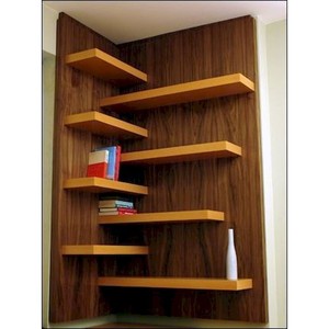 Contemporary Sheesham Wood Three-layer Durable Corner <b>Shelf</b> for Living Room Wholesale B2B - Product Image 4