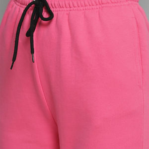 Ensemble 2 pièces de survêtements sportifs en molleton 100 % coton pour femme, comprenant un crop top à capuche et un pantalon de jogging, avec logo personnalisé sérigraphié OEM, idéal pour l'hiver et les loisirs. - Product Image 5