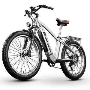 Vélo de sport électrique avec pneus 26*3 pouces, batterie lithium 48V 17.5AH, double moteur, double frein à disque à huile, cadre en alliage d'aluminium. - Product Image 2