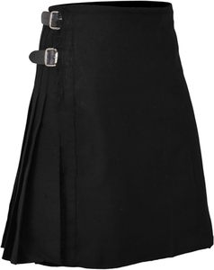 THISTLE ROSE ENTERPRISES Tissu écossais en laine acrylique noire unie pour kilt, 5 yards, 13 oz, Highland pour hommes |   Accessoire musical - Product Image 4