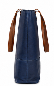 Bolso Tote de Cuero Genuino de Primera Calidad, Estilo Nacional, para Mujer |   Bolso de Hombro de Gran Capacidad para la Playa y Uso Diario - Product Image 5