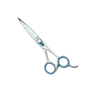 Ciseaux de barbier professionnels pour droitiers de 6,5 pouces, en acier inoxydable, lame tranchante, pour salon et usage domestique, UBI UBI-2052, manche en acier - Product Image 1