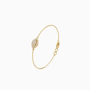 Bracelet élégant et luxueux en diamant de 0,32 ct cultivé en laboratoire, en or jaune, blanc et rose 9 carats - Product Image 3